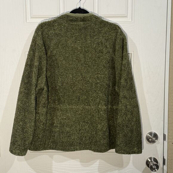 WOOLRICH Vintage Women Sz 2x Jacket Forest Green Sherpa Fleece Teddy - Picture 4 of 6